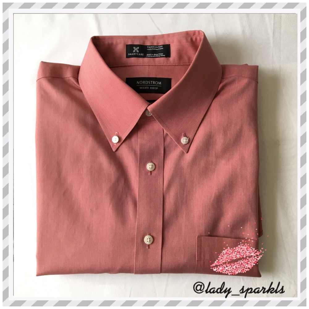 💎Nordstrom | wrinkle free Long Sleeve Shirt Sz 32 - Picture 2 of 9